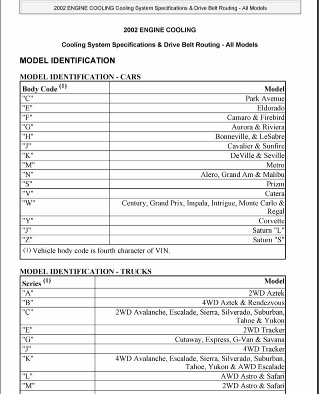 Service manual chevrolet