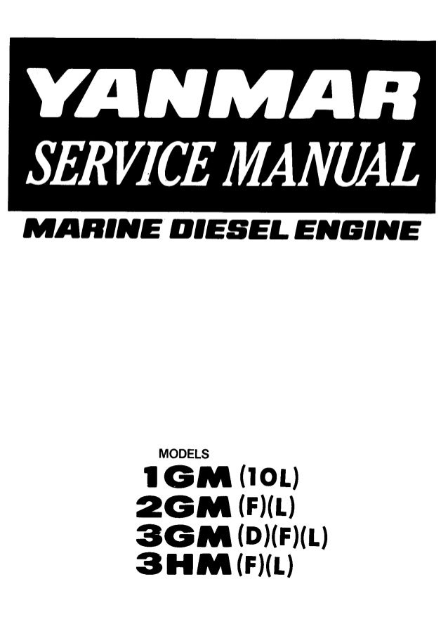 Yanmar 3GM Marine Diesel Engine Service Repair Manual