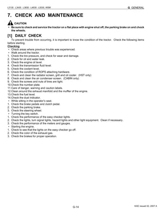 KUBOTA L3430 TRACTOR Service Repair Manual | PDF