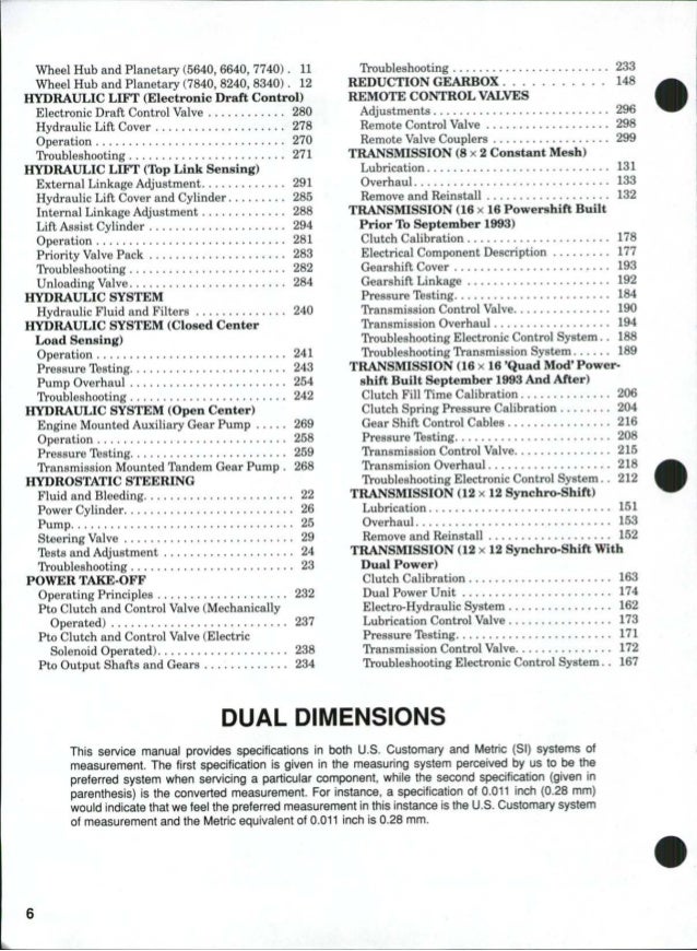 Ford 7740 Tractor Service Repair Manual