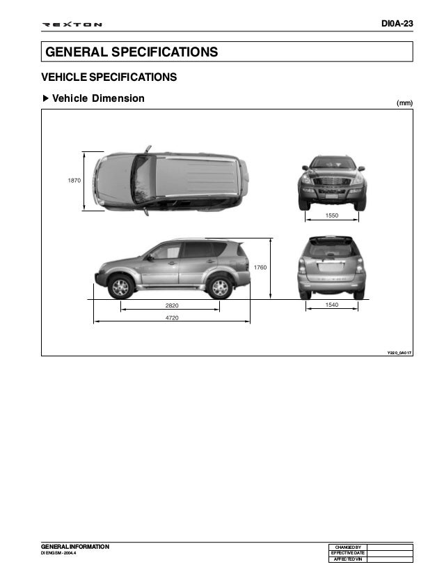 2002 Ssangyong Rexton Service Repair Manual