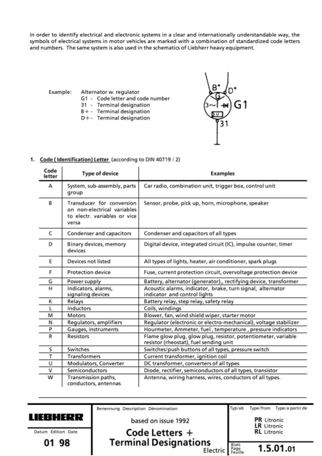 Liebherr Wiring Diagram