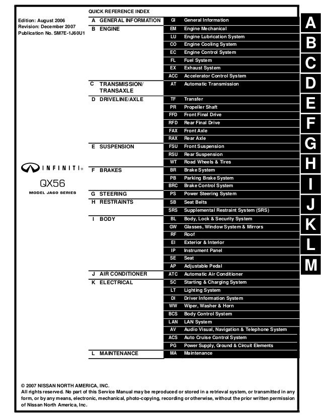 2007 Infiniti Qx56 Service Repair Manual