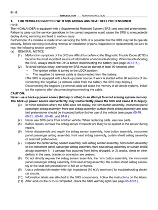 2006 TOYOTA HIGHLANDER Service Repair Manual PDF