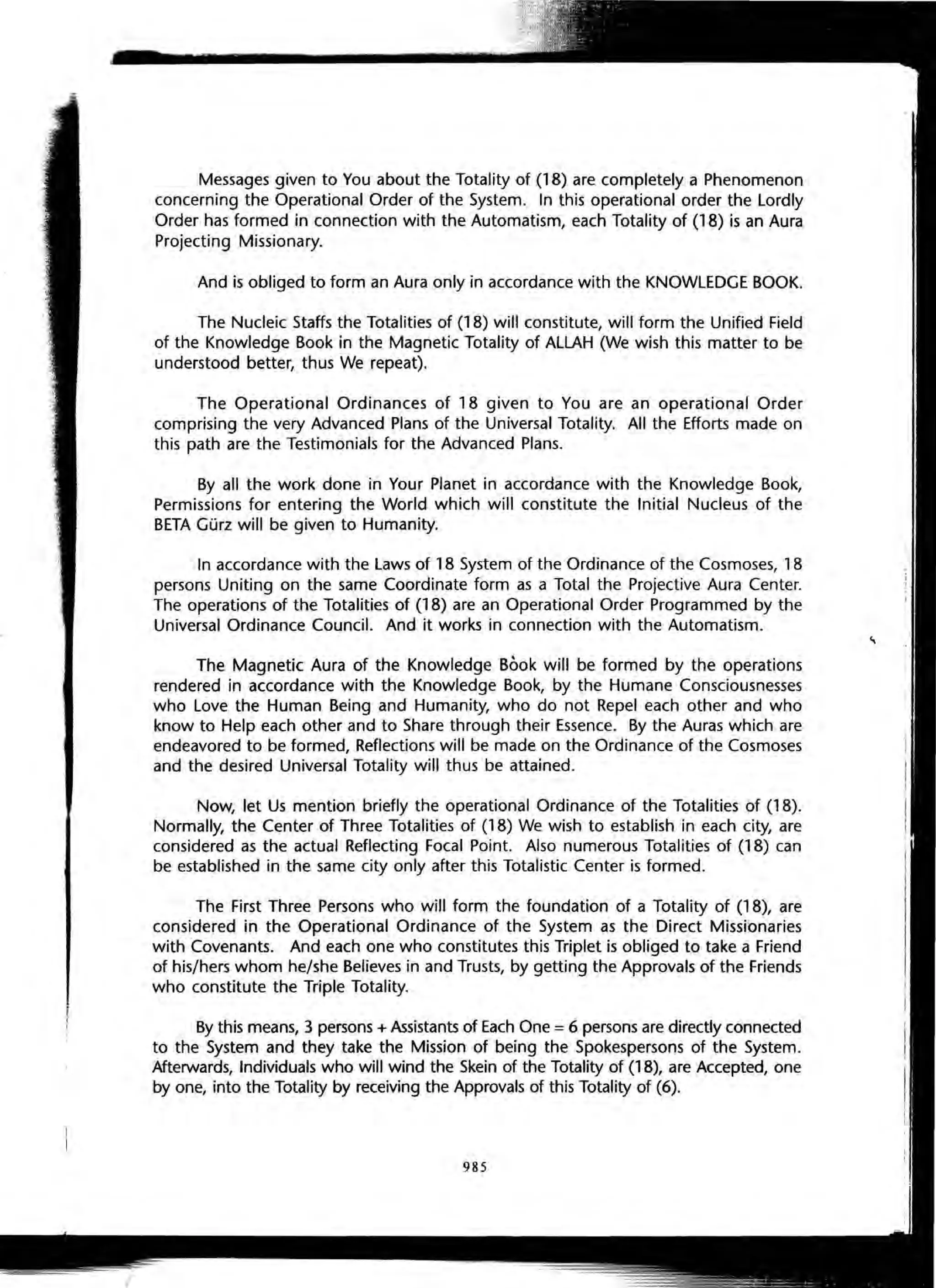 The Knowledge Book (Bilgi Kitabi)