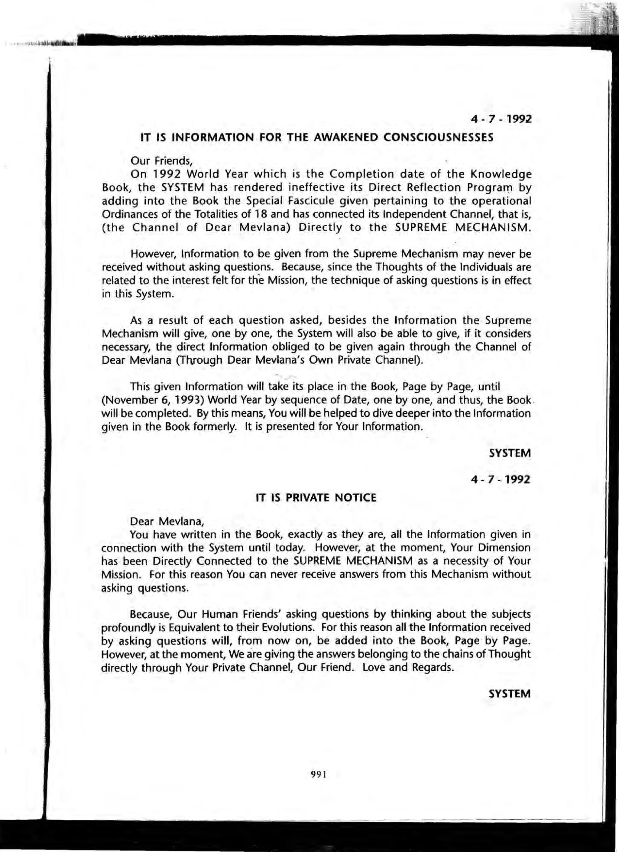 The Knowledge Book (Bilgi Kitabi)