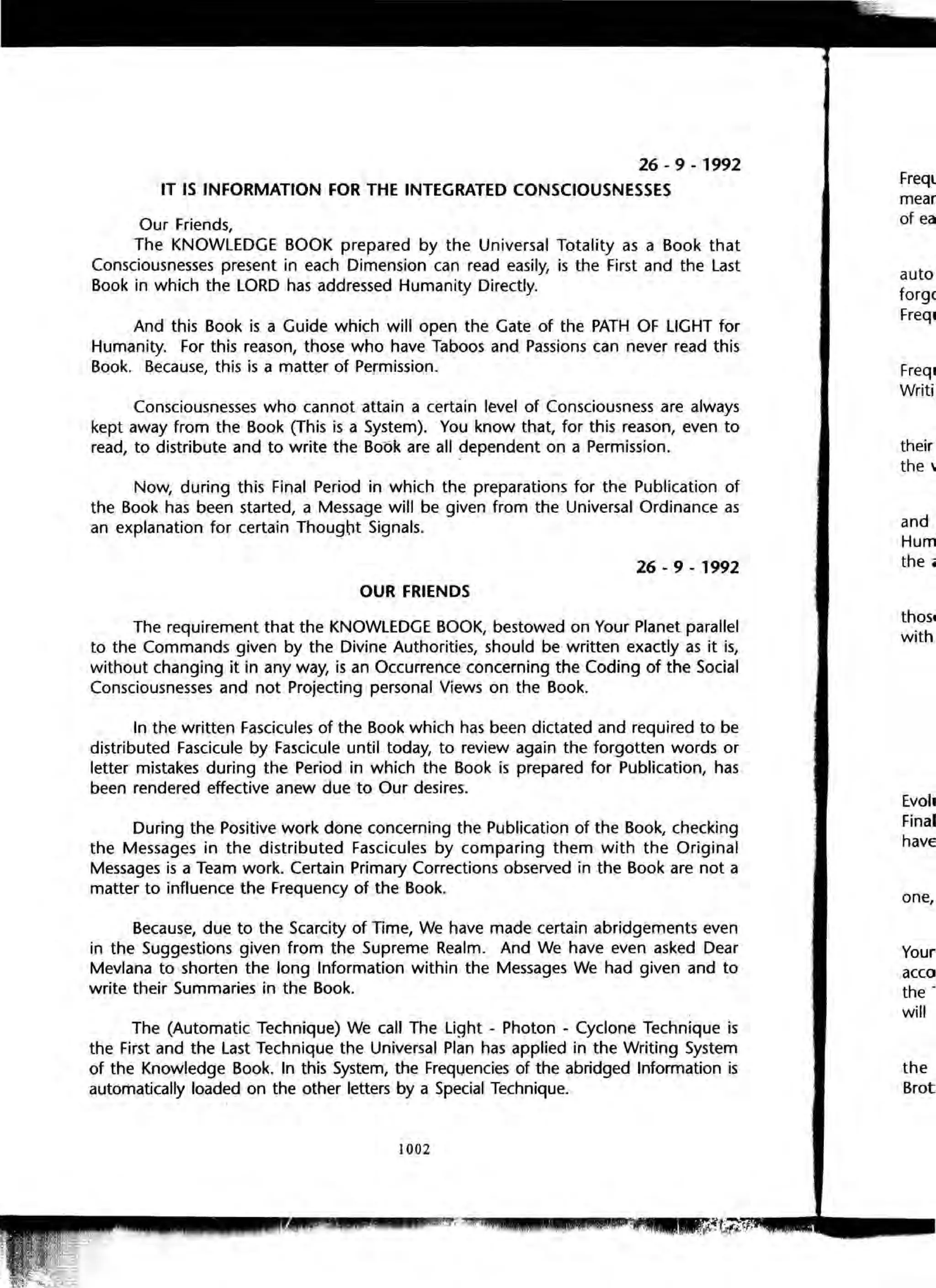 The Knowledge Book (Bilgi Kitabi)