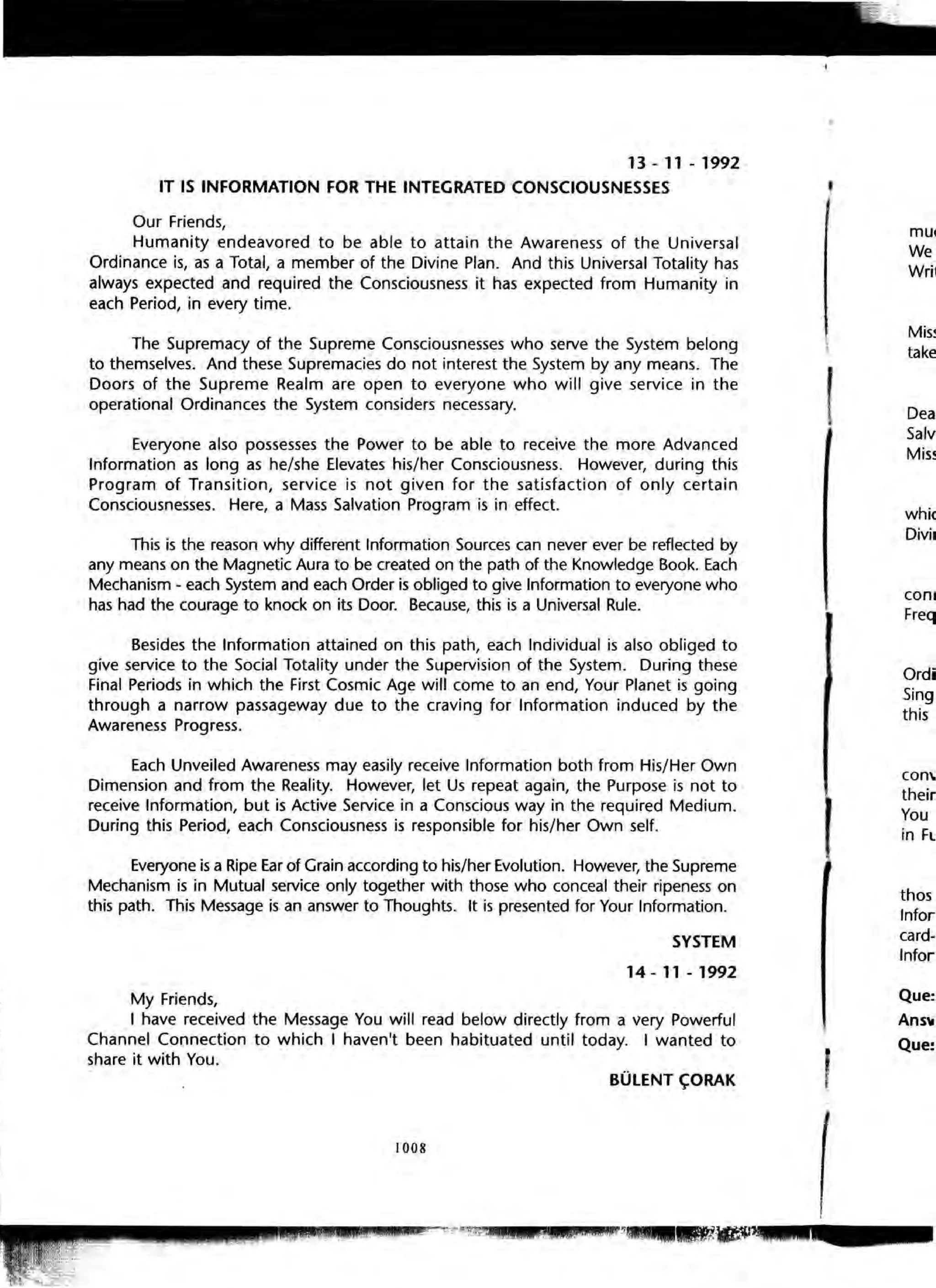 The Knowledge Book (Bilgi Kitabi)