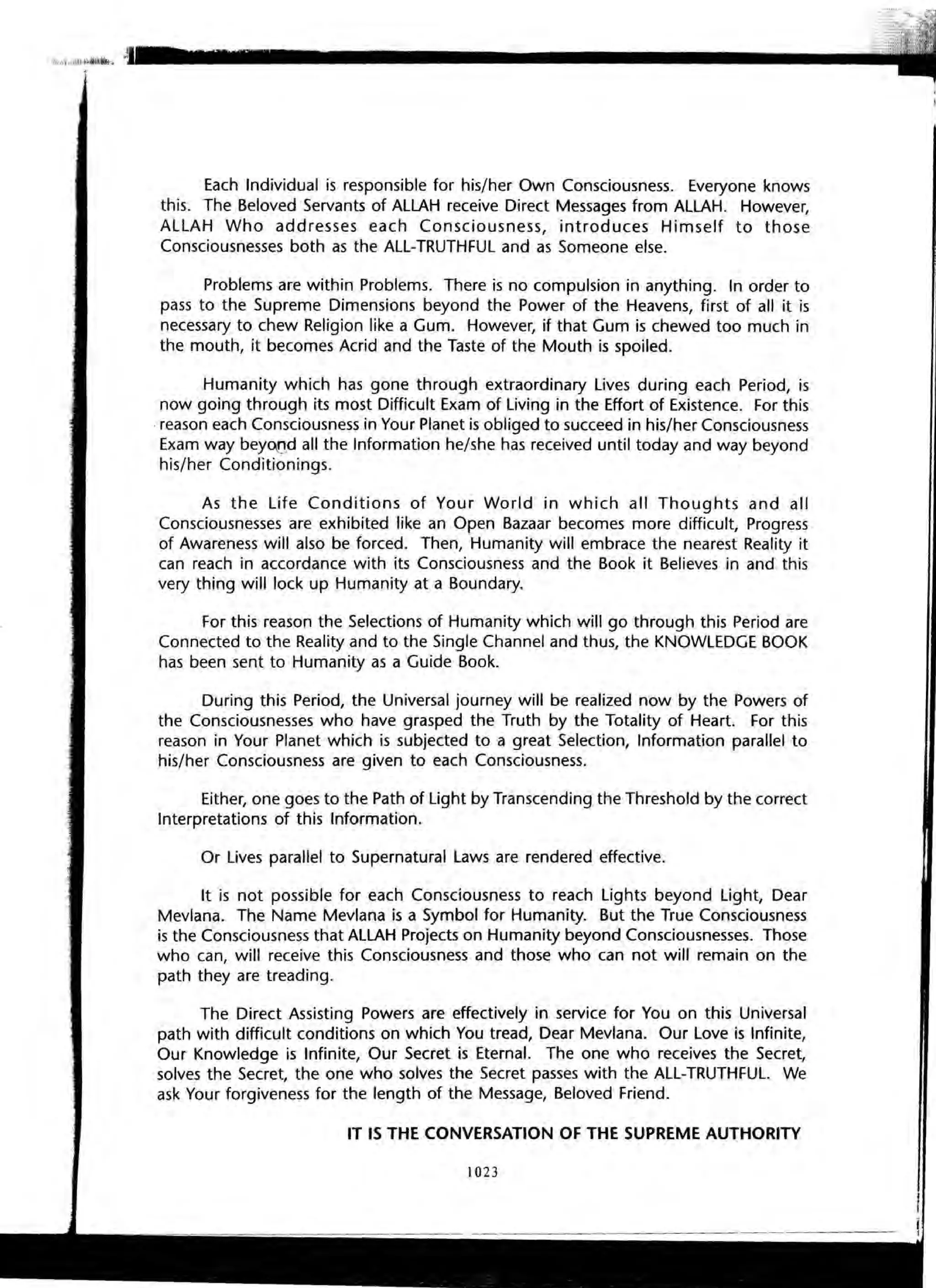 The Knowledge Book (Bilgi Kitabi)