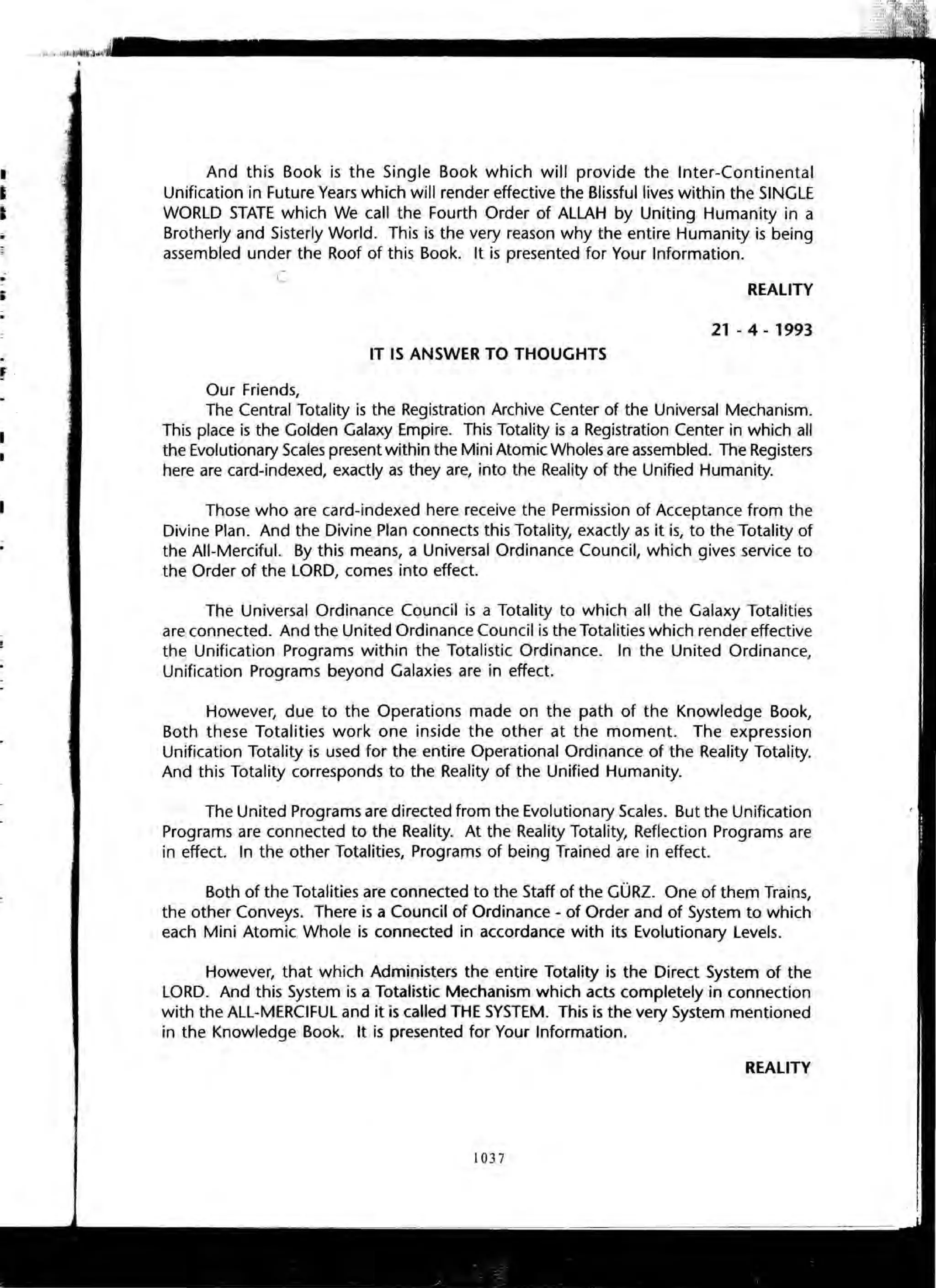 The Knowledge Book (Bilgi Kitabi)