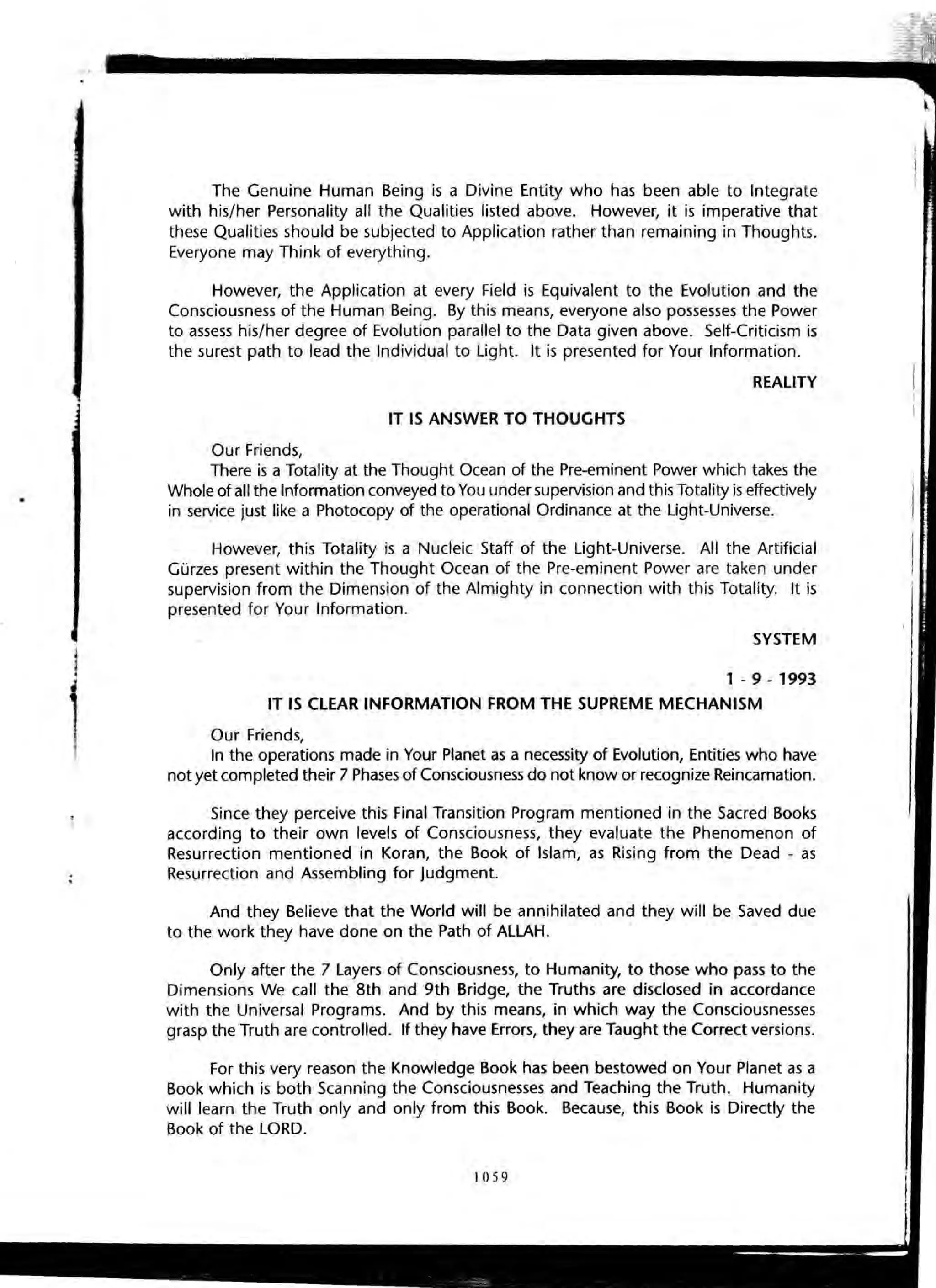 The Knowledge Book (Bilgi Kitabi)