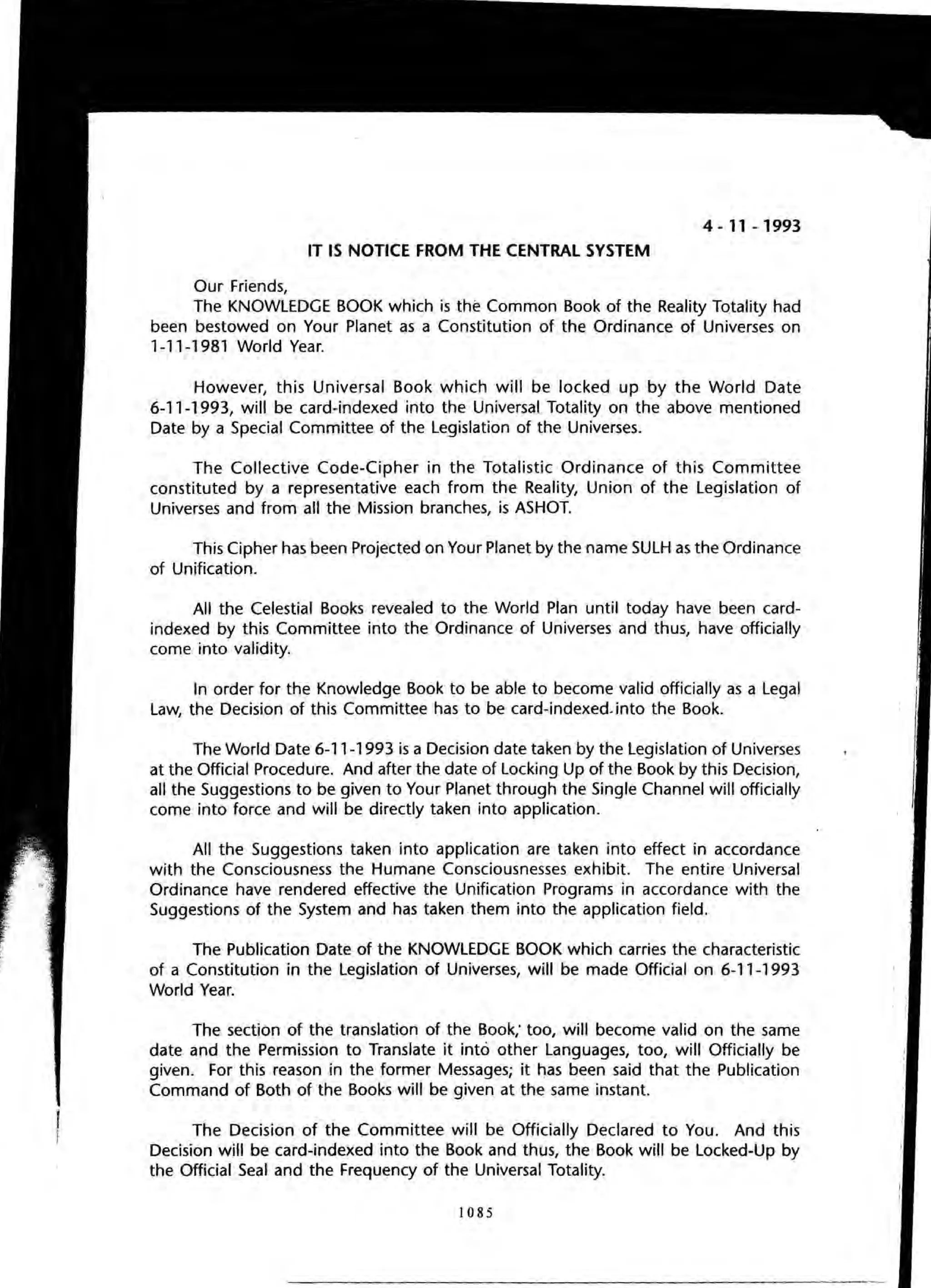 The Knowledge Book (Bilgi Kitabi)