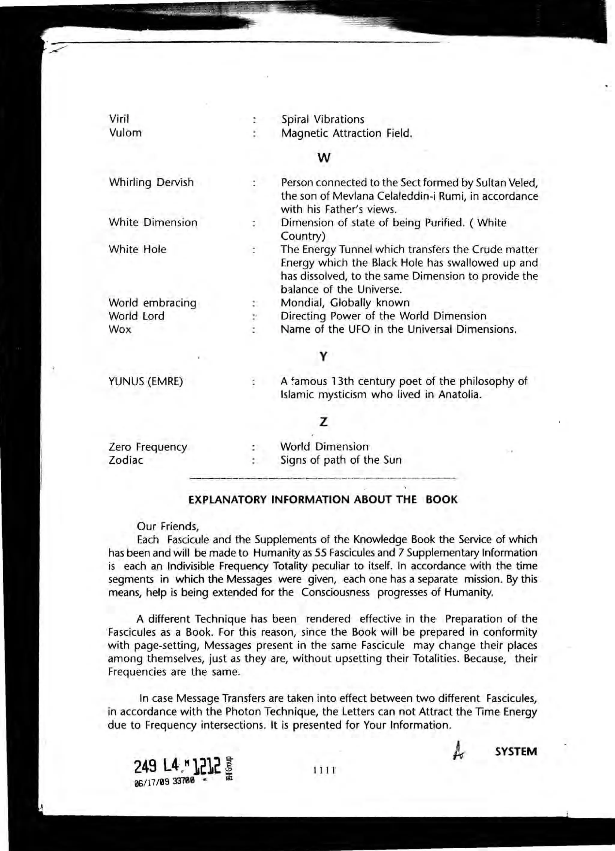 The Knowledge Book (Bilgi Kitabi)