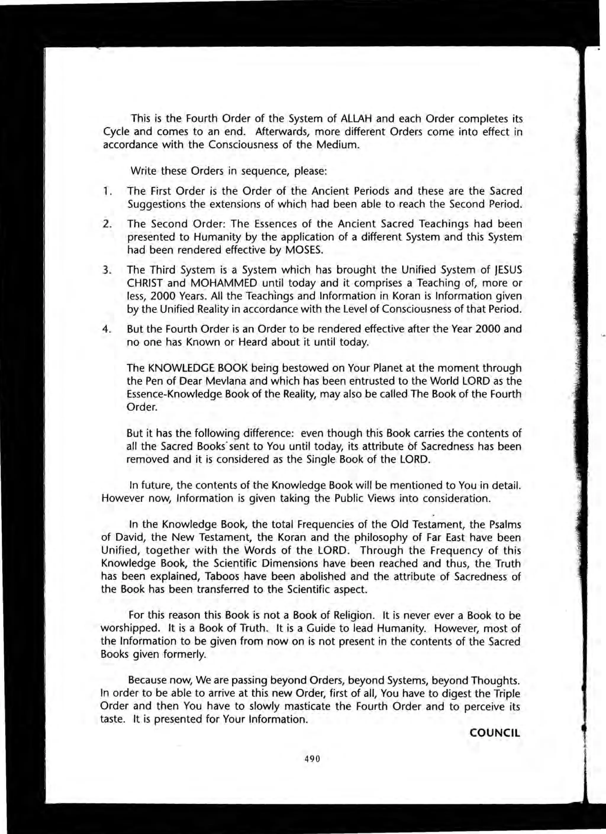 The Knowledge Book (Bilgi Kitabi)