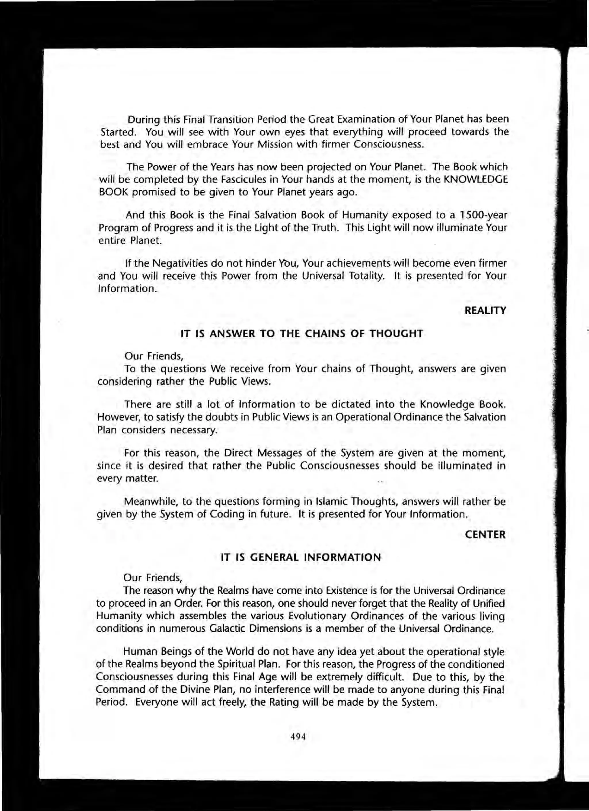 The Knowledge Book (Bilgi Kitabi)