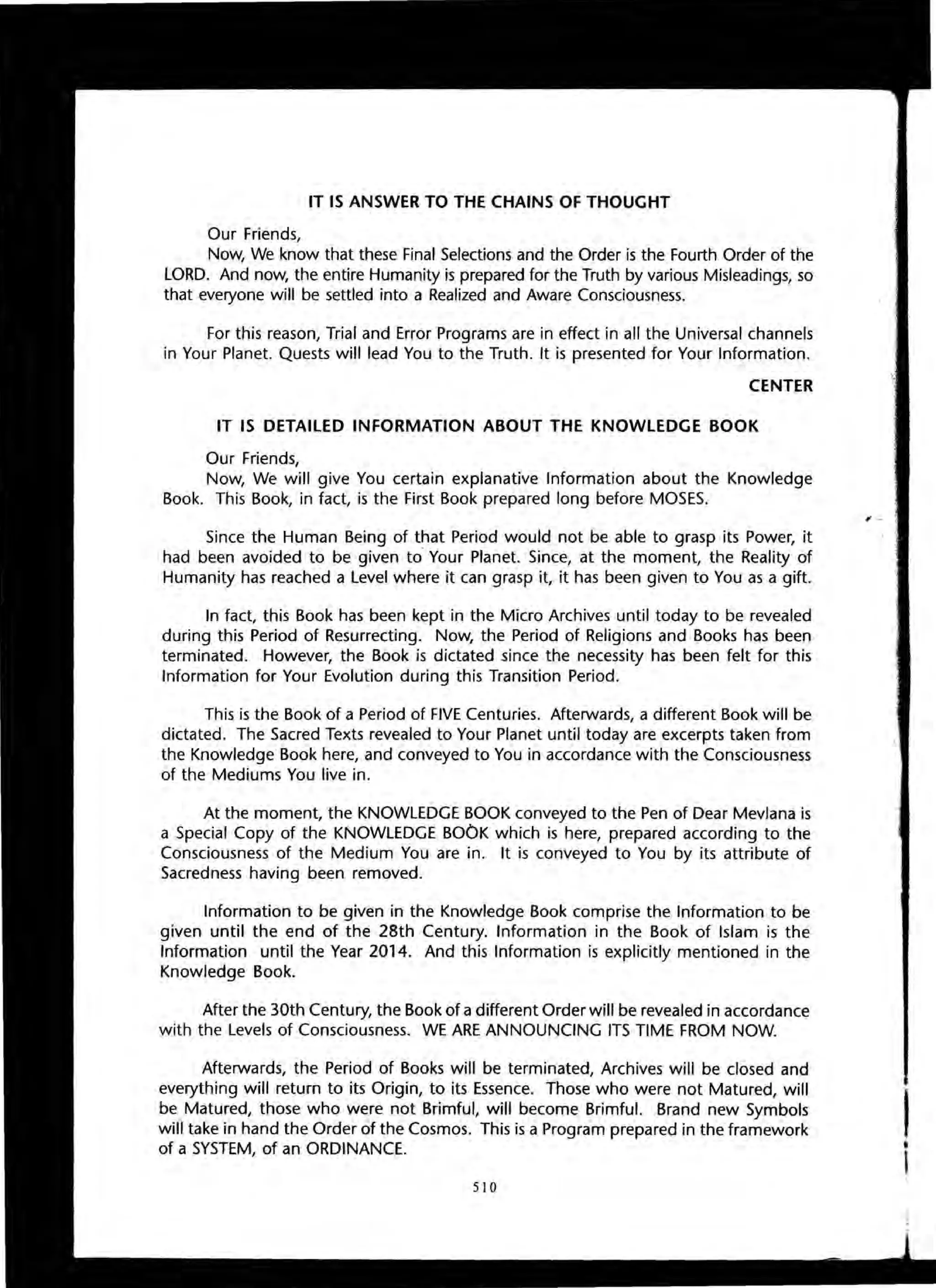 The Knowledge Book (Bilgi Kitabi)