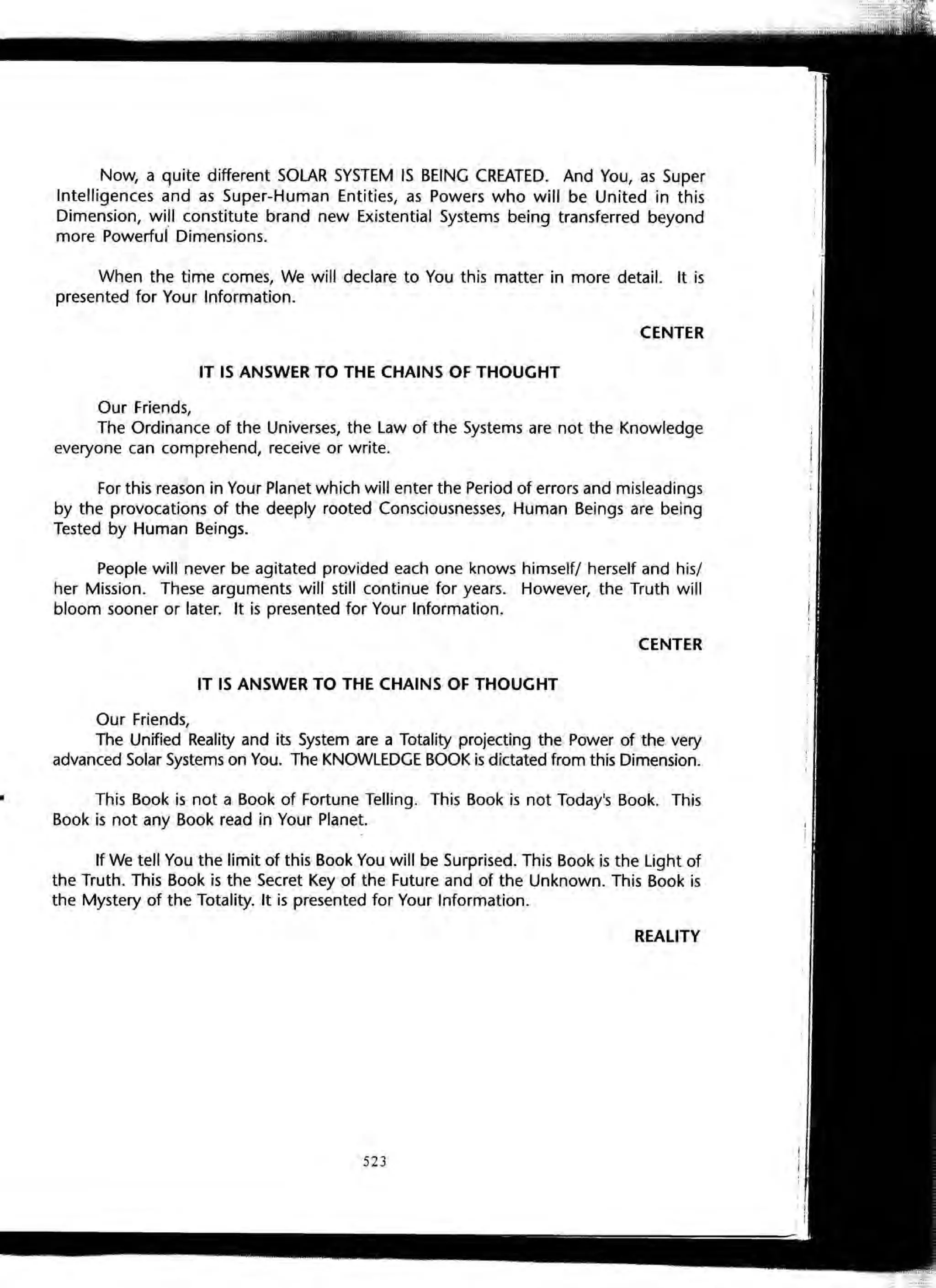 The Knowledge Book (Bilgi Kitabi)