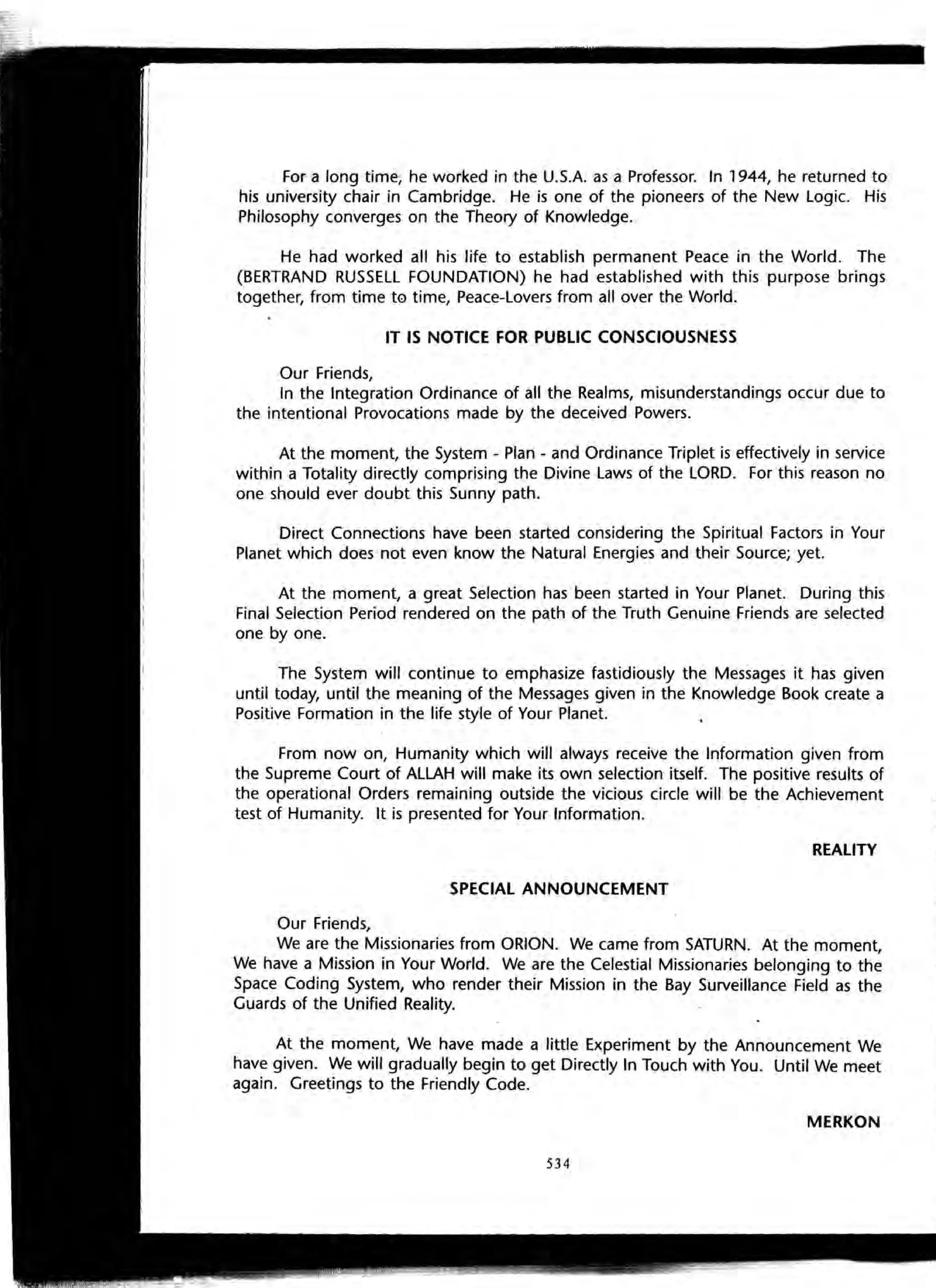 The Knowledge Book (Bilgi Kitabi)