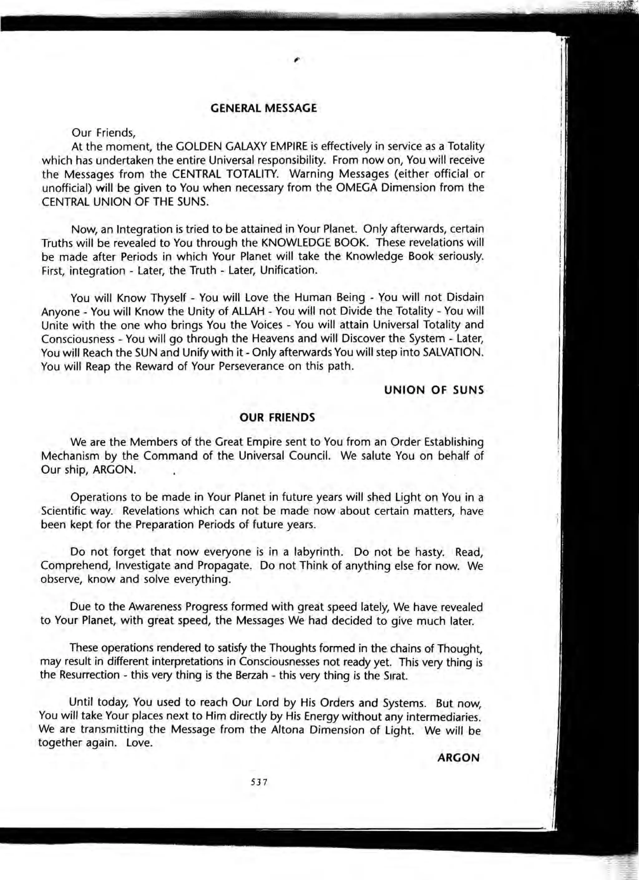 The Knowledge Book (Bilgi Kitabi)