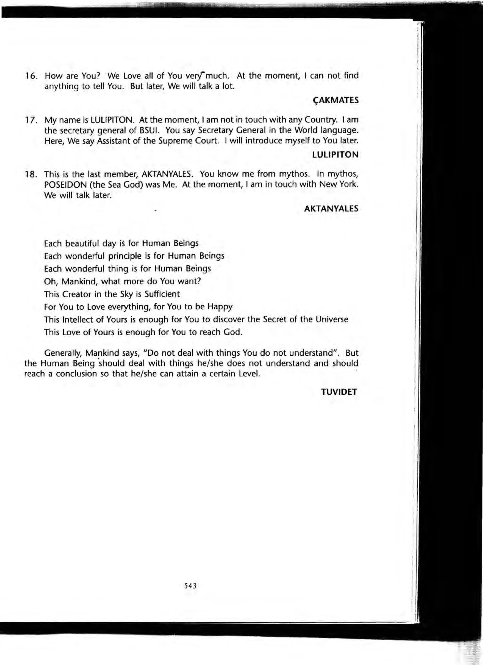 The Knowledge Book (Bilgi Kitabi)