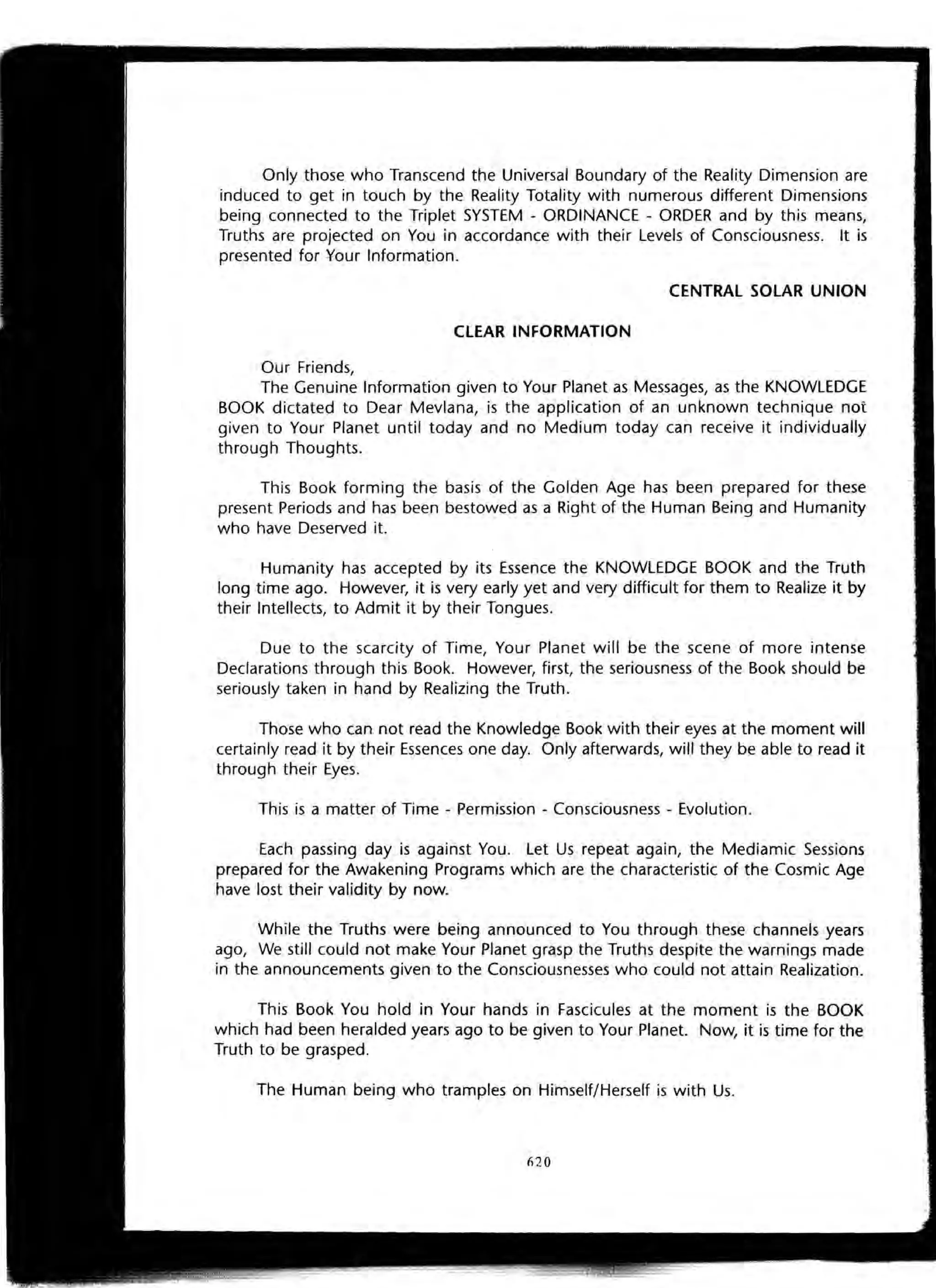 The Knowledge Book (Bilgi Kitabi)