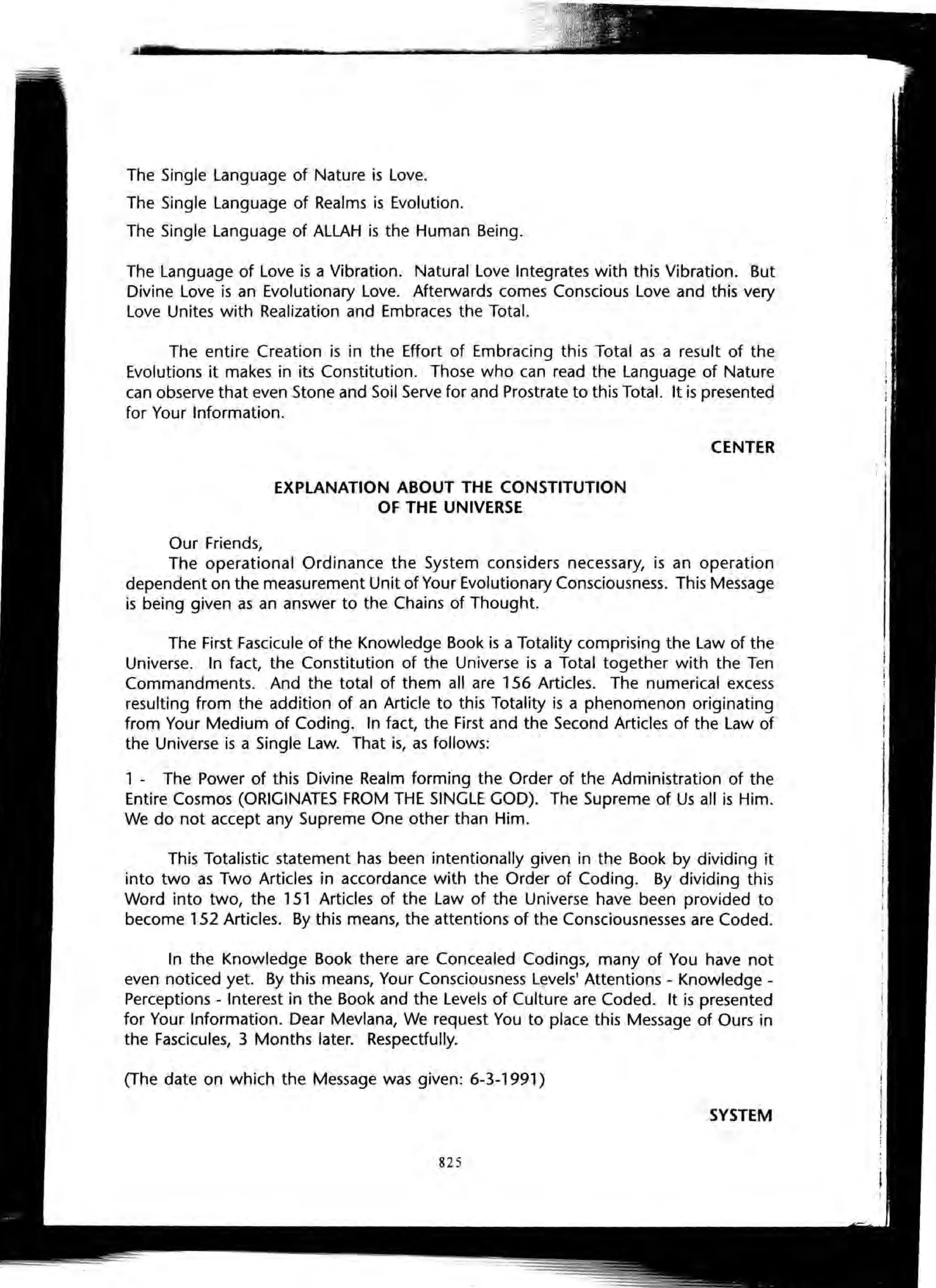 The Knowledge Book (Bilgi Kitabi)