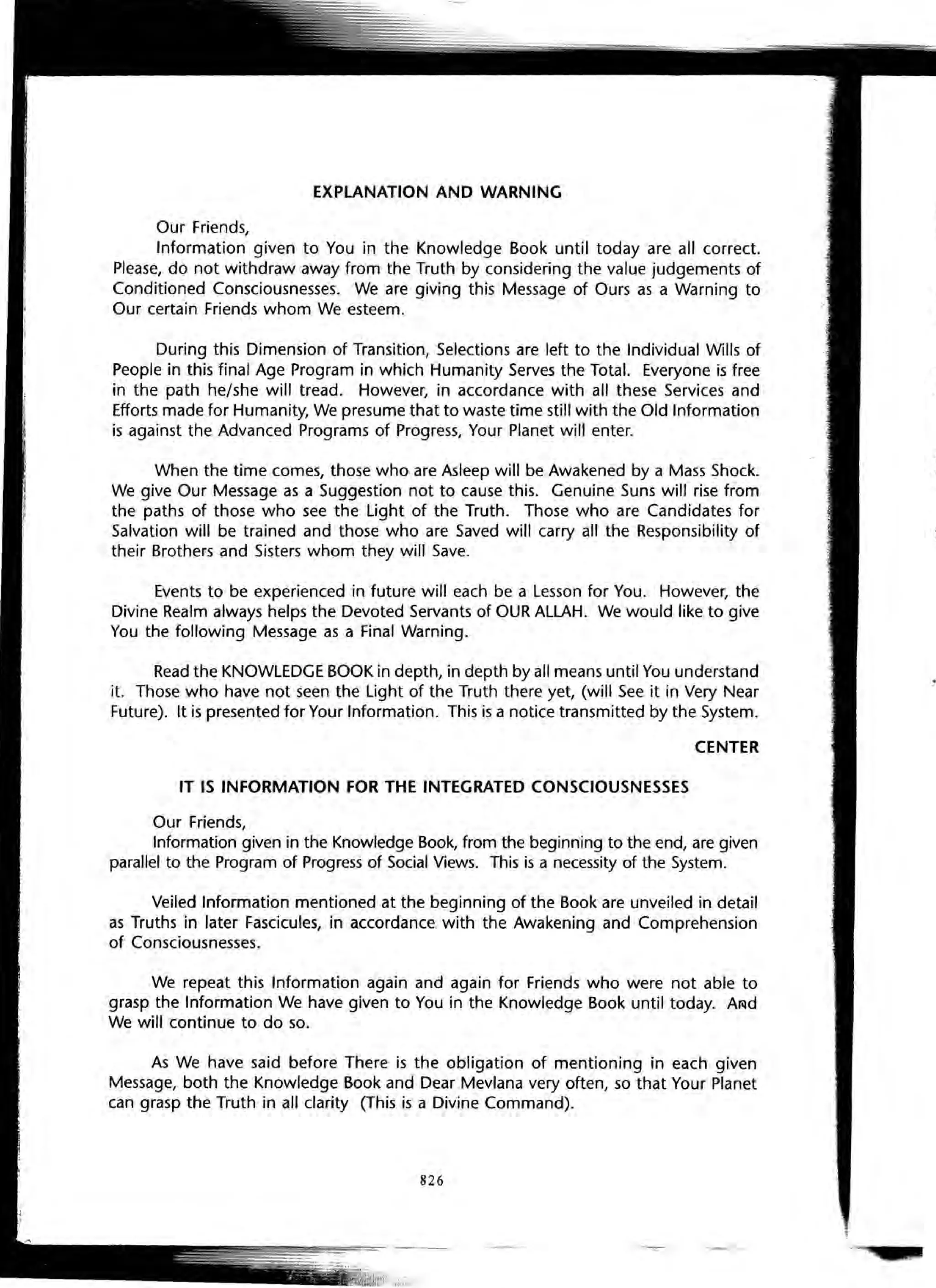 The Knowledge Book (Bilgi Kitabi)