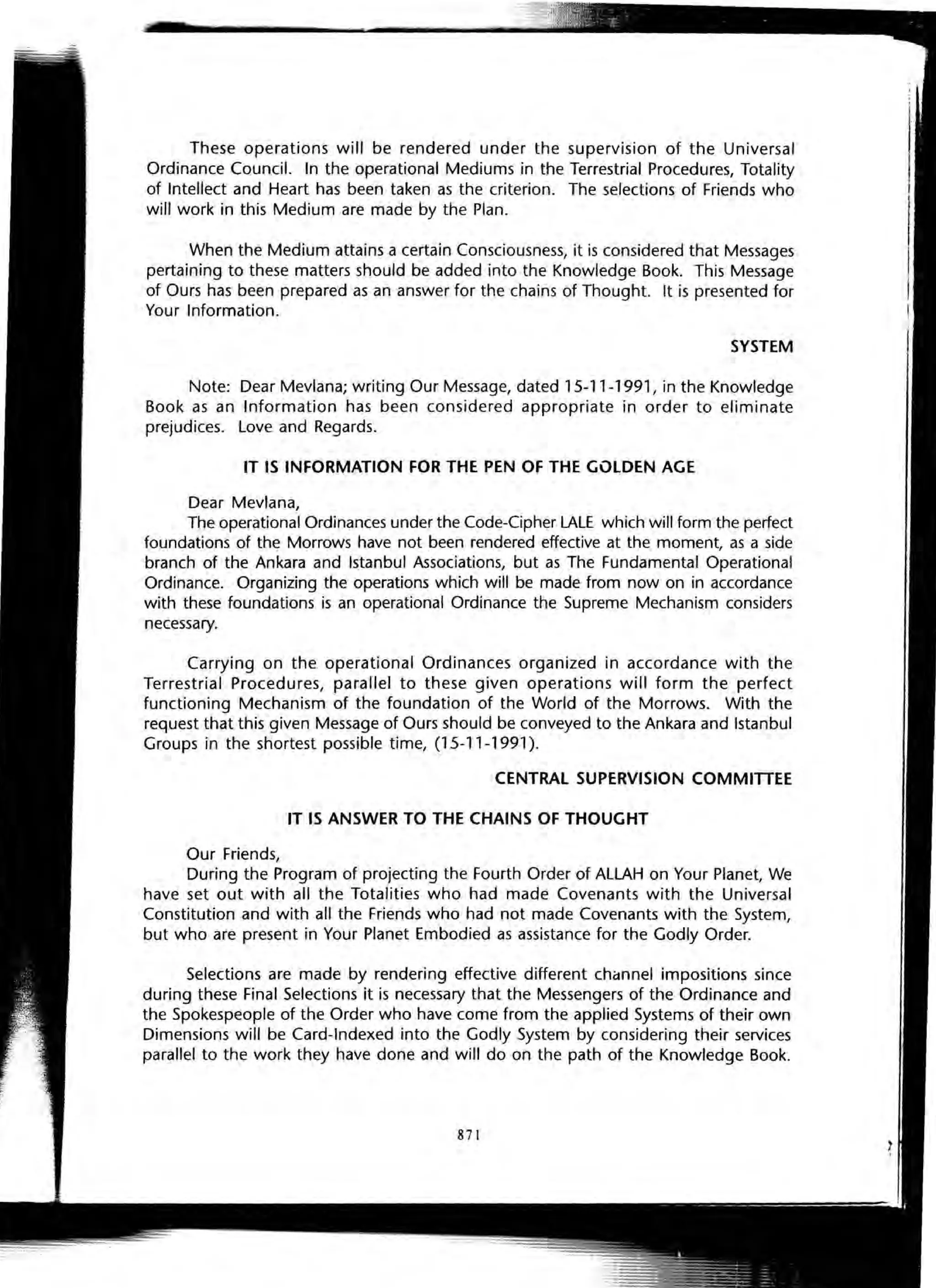 The Knowledge Book (Bilgi Kitabi)