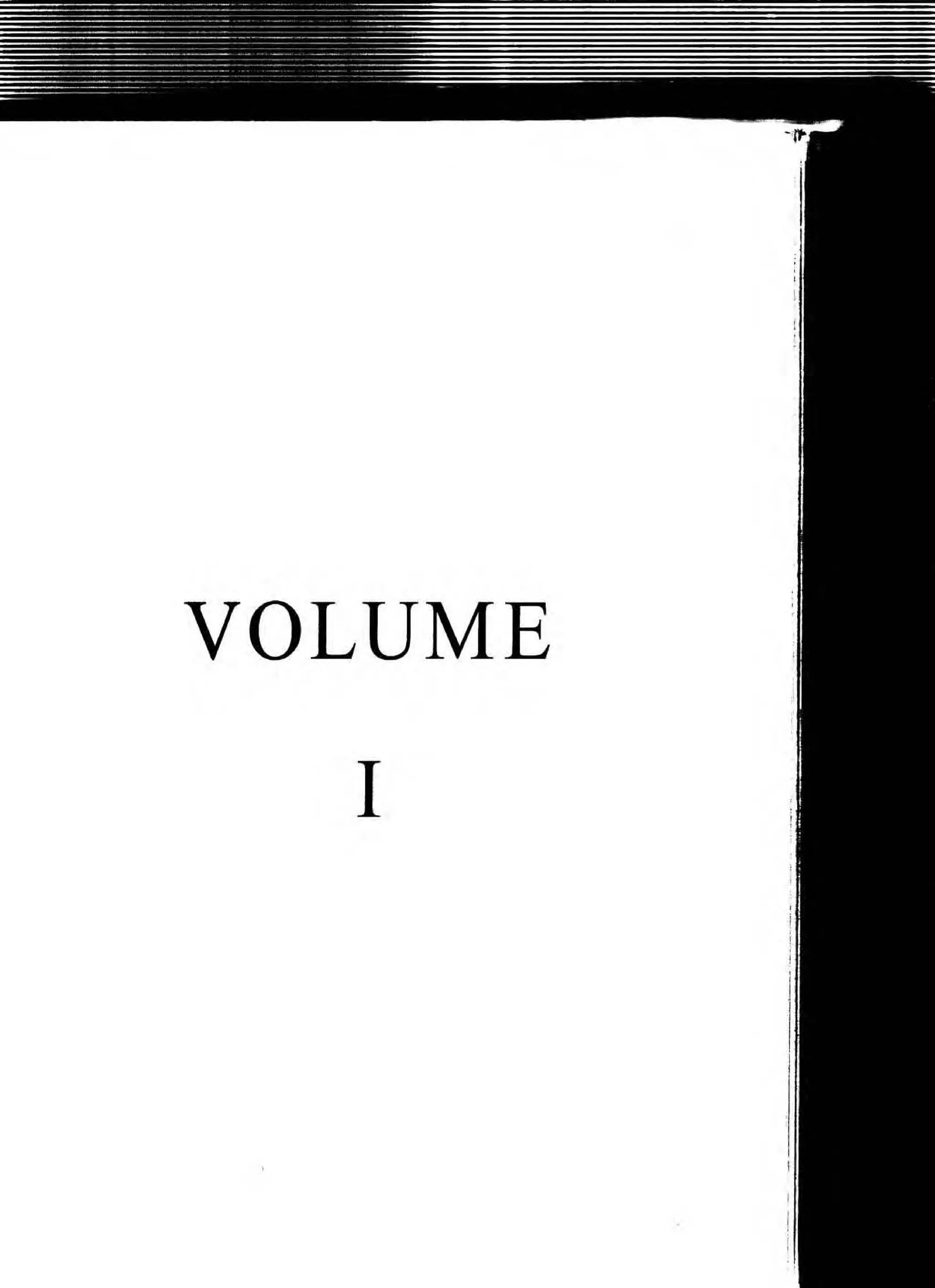 VOLUME
I
 