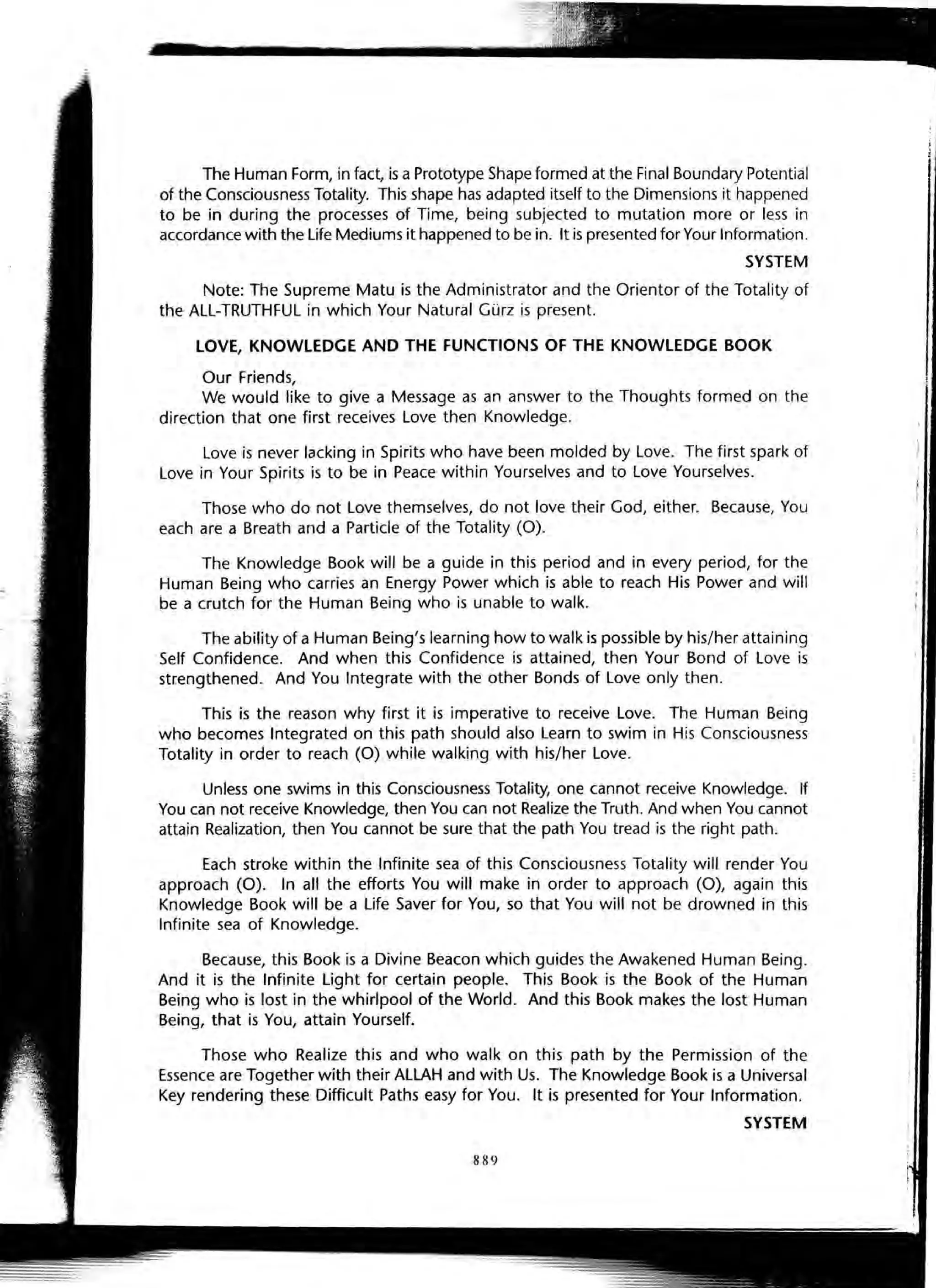 The Knowledge Book (Bilgi Kitabi)