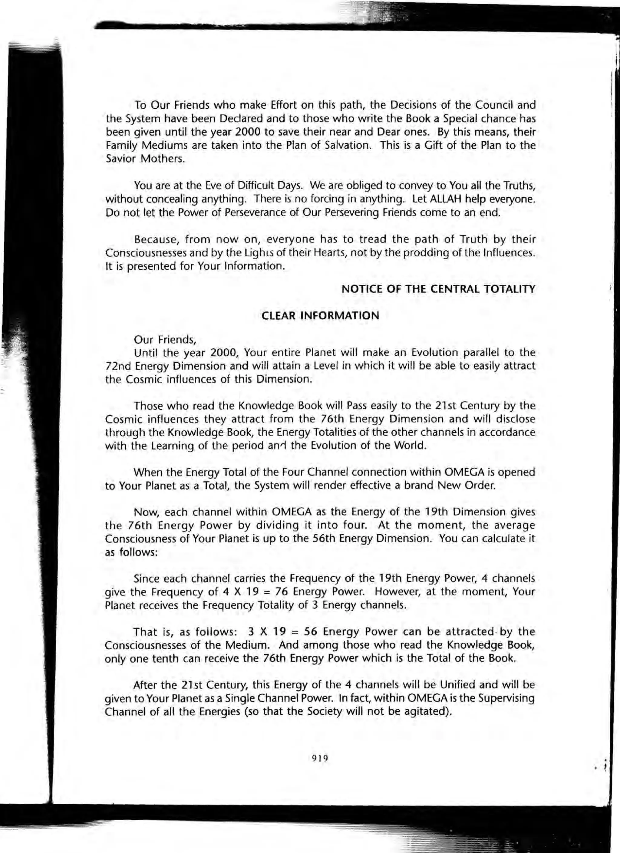 The Knowledge Book (Bilgi Kitabi)