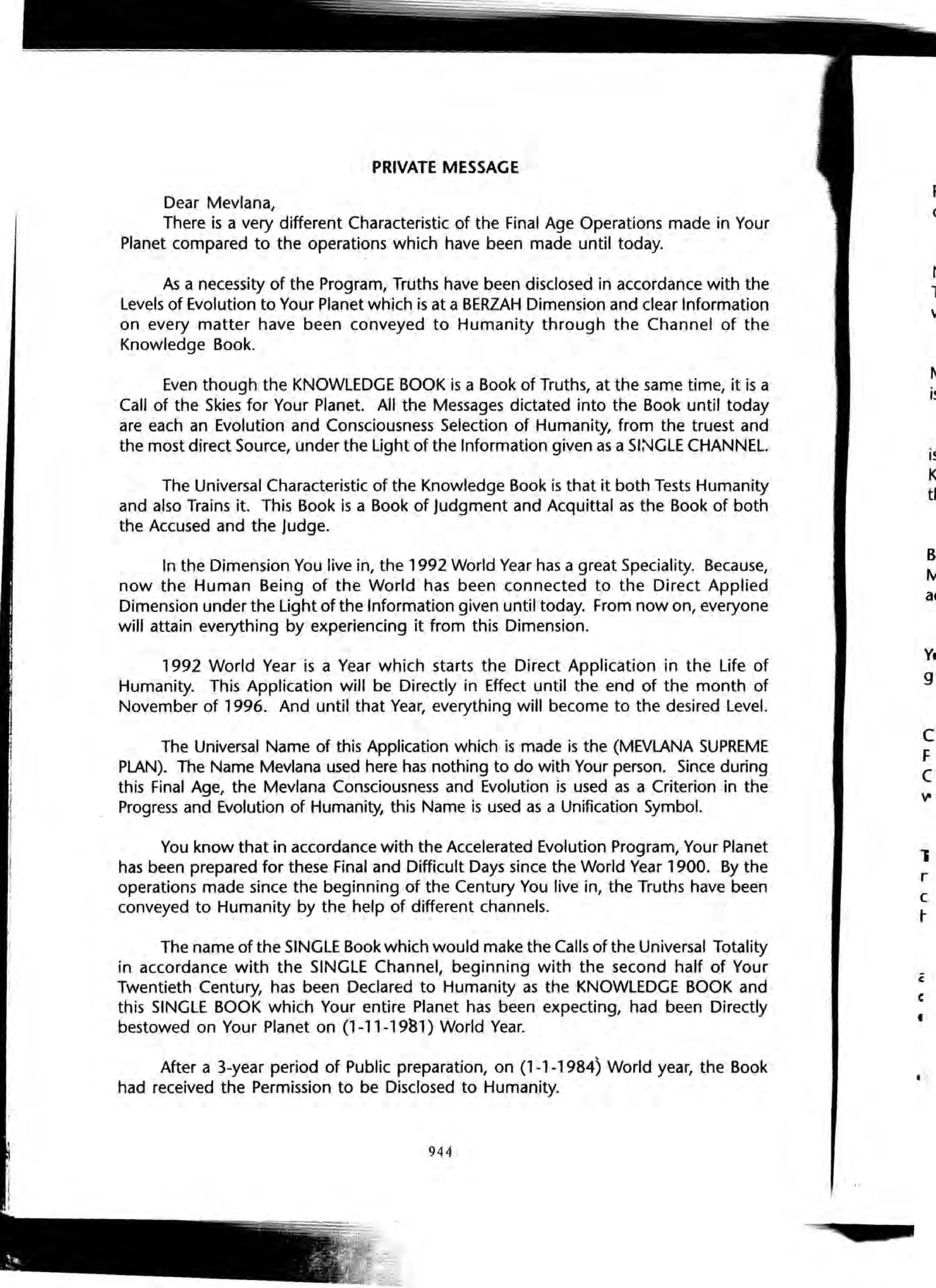 The Knowledge Book (Bilgi Kitabi)