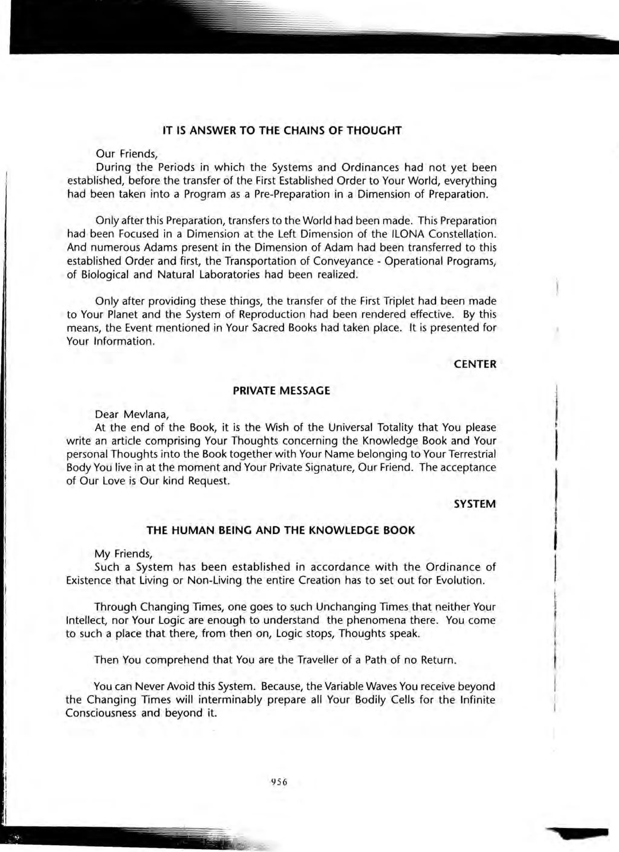 The Knowledge Book (Bilgi Kitabi)