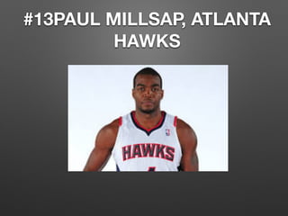 #13PAUL MILLSAP, ATLANTA
HAWKS
 
