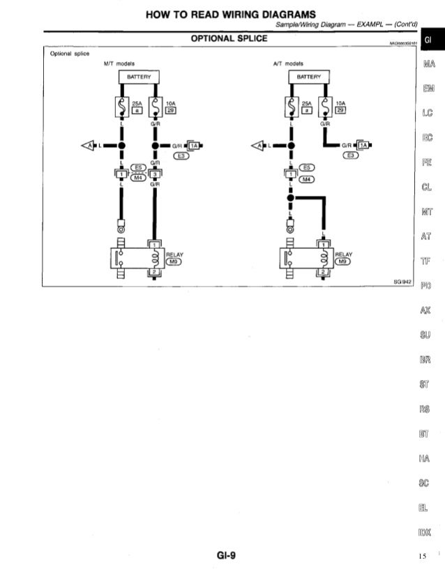 Wiring Diagram For 1998 Nissan Pathfinder : 1998 Nissan