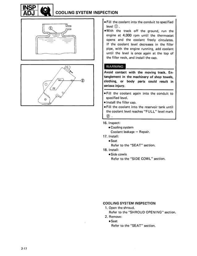 1989 Yamaha Exciter 570 Snowmobile Service Repair Manual