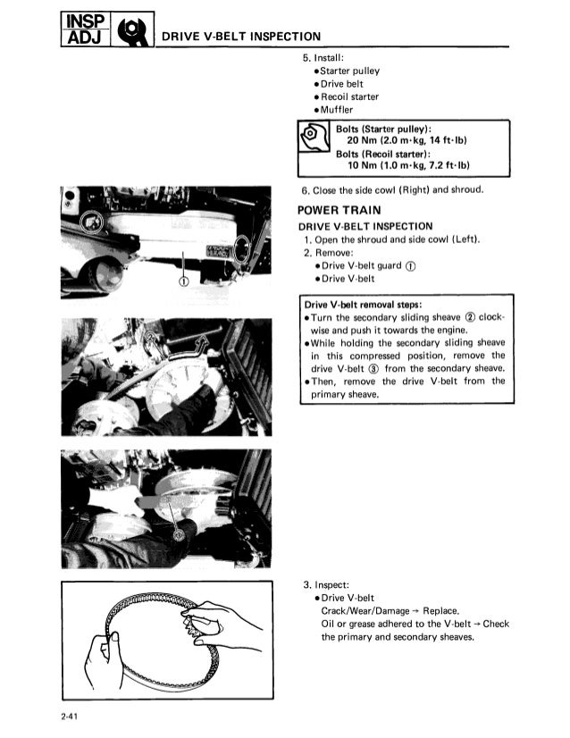1987 Yamaha Exciter 570 Snowmobile Service Repair Manual
