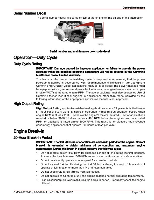 Mercruiser Diesel 120 Hp Service Manual