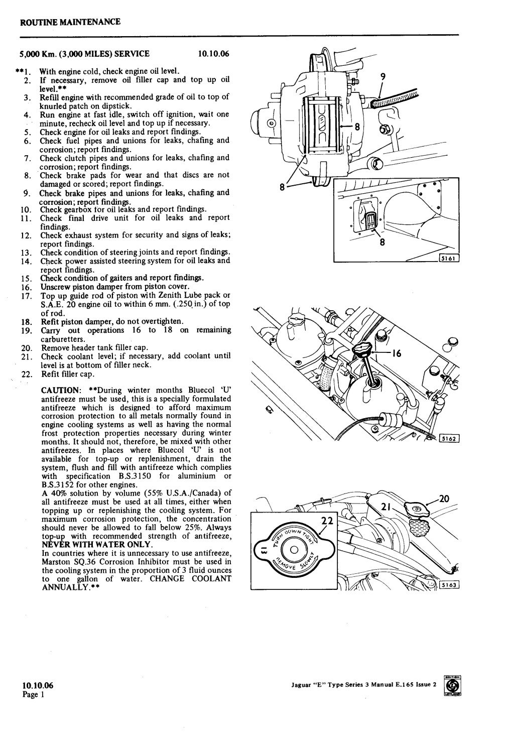 1973 JAGUAR E-TYPE SERIES III V12 Service Repair Manual