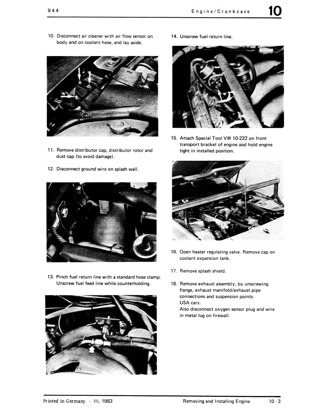 1985 Porsche 944 Service Repair Manual