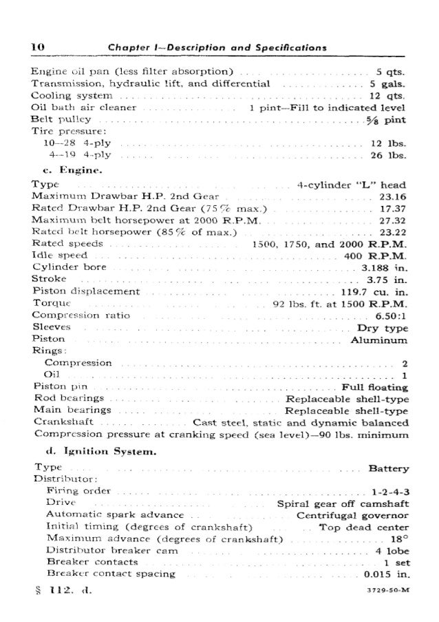 1950 Ford 8n Tractor Operator Manual