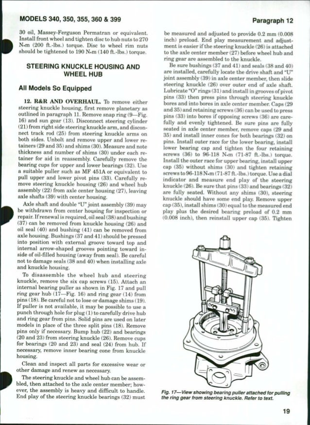 Massey Ferguson Mf360 Tractor Service Repair Manual Massey Ferguson Mf360 Tractor Service Repair Manual