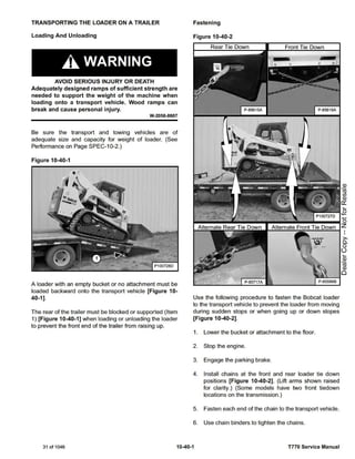 BOBCAT T770 COMPACT TRACK LOADER Service Repair Manual SN：A3P811001 AND ...