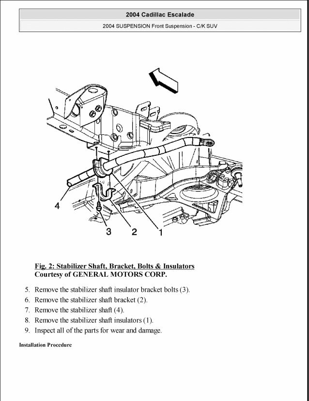 2003 Cadillac Escalade Service Repair Manual