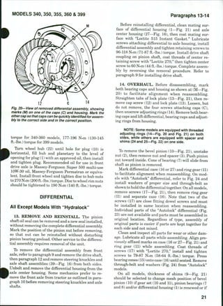 MASSEY FERGUSON MF399 TRACTOR Service Repair Manual PDF