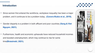 Addressing Gender Inequality in the Workplace: Challenges and Solutions ...