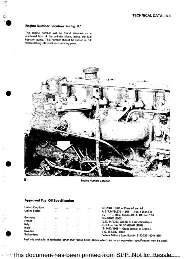 PERKINS 4.165 DIESEL ENGINE Service Repair Manual