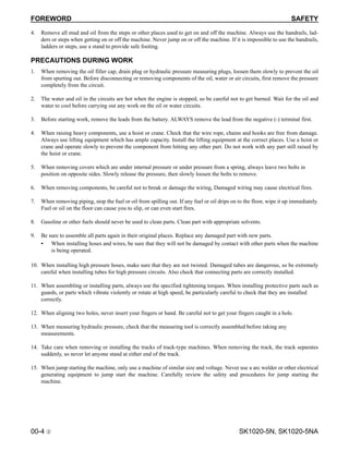 Komatsu SK1020-5NA Skid Steer Loader Service Repair Manual SN:A60001 ...