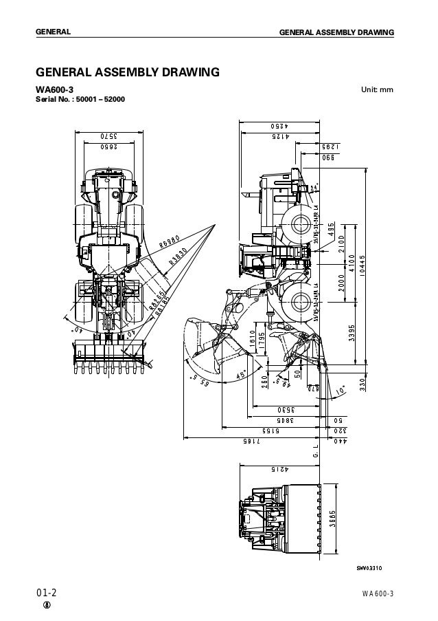 Komatsu WA600-3D Avance Wheel Loader Service Repair Manual SN：50001 a…
