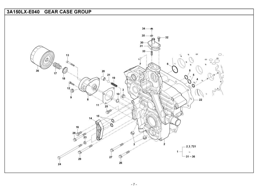 Kioti Daedong CK35H Tractor Parts Catalogue Manual